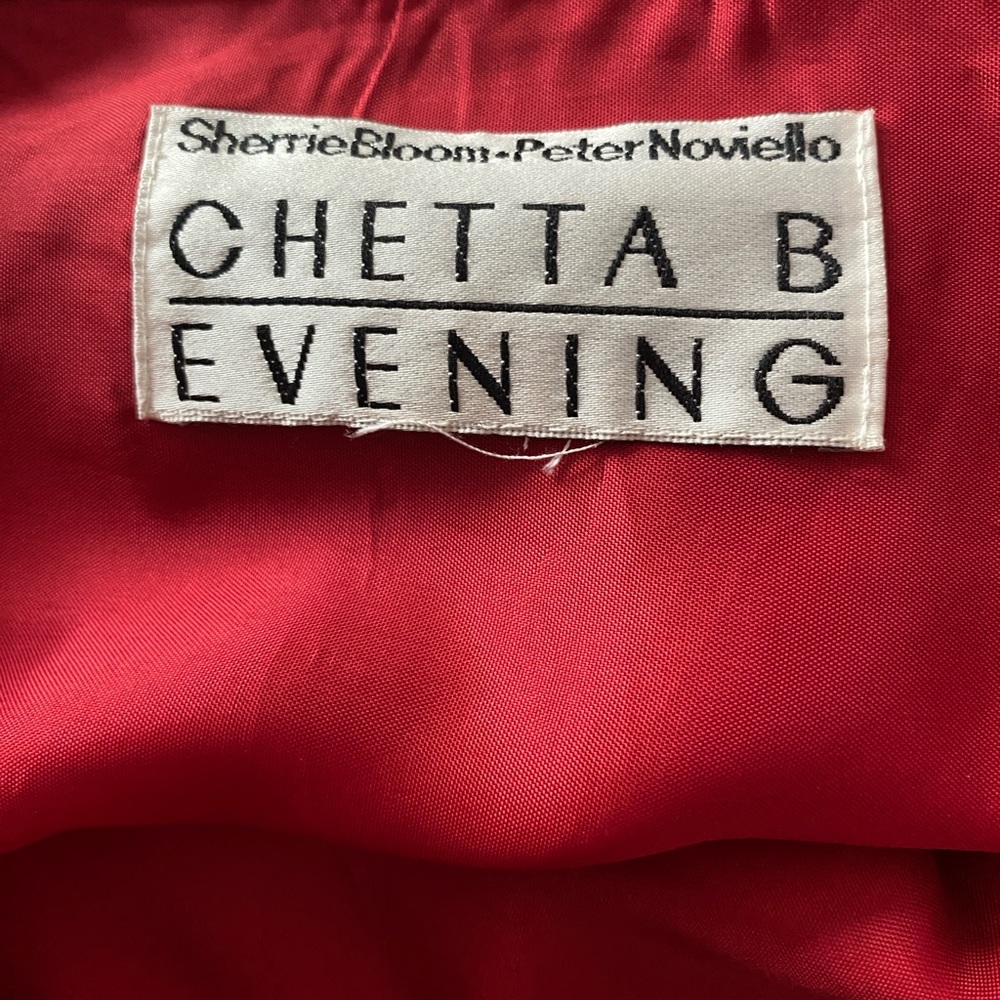 Chetta B Red and Black Maxi A-Line Skirt - Picture 2 of 3